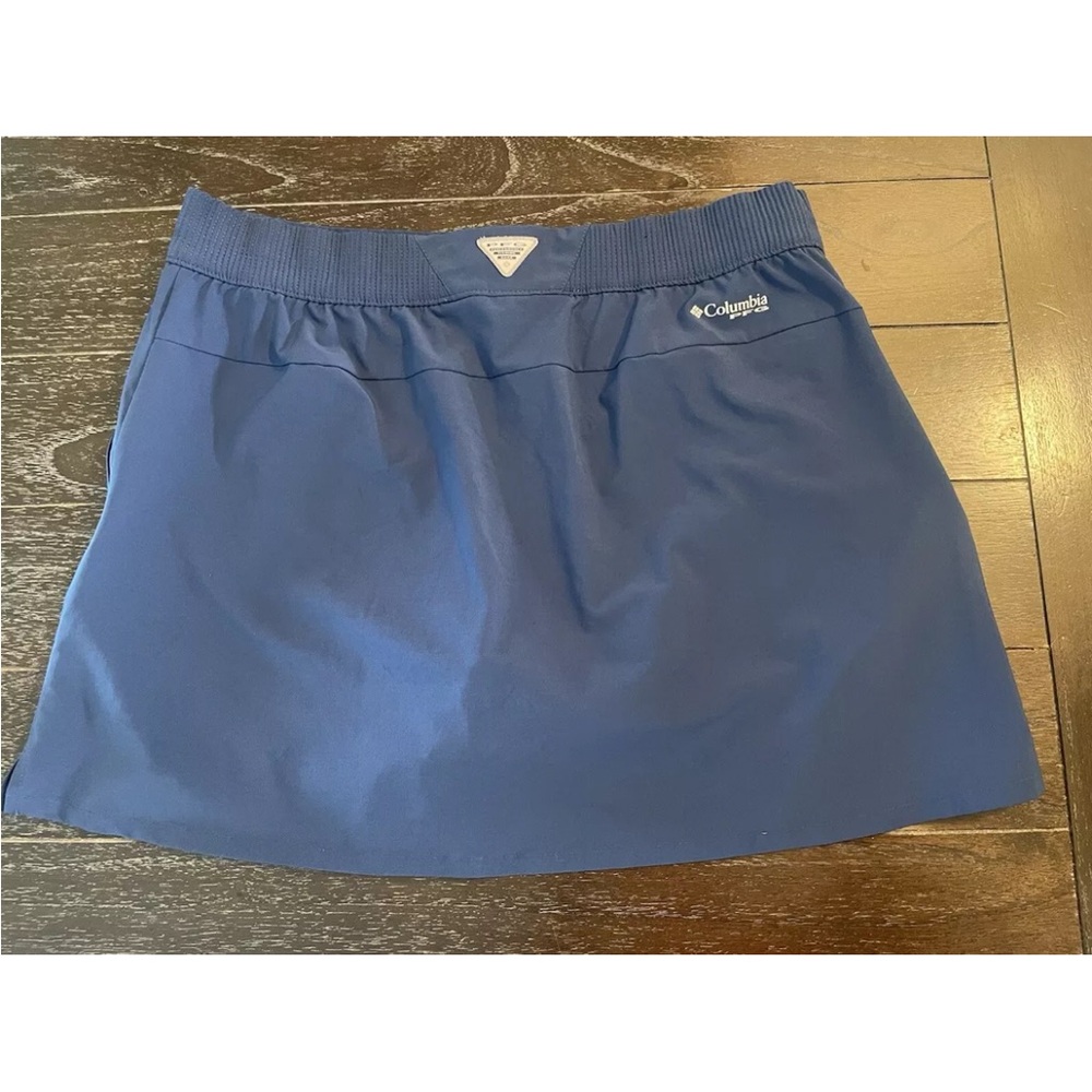 Columbia PFG Women’s Skort Skirt Outdoor Navy Blue Large Draw String Waist